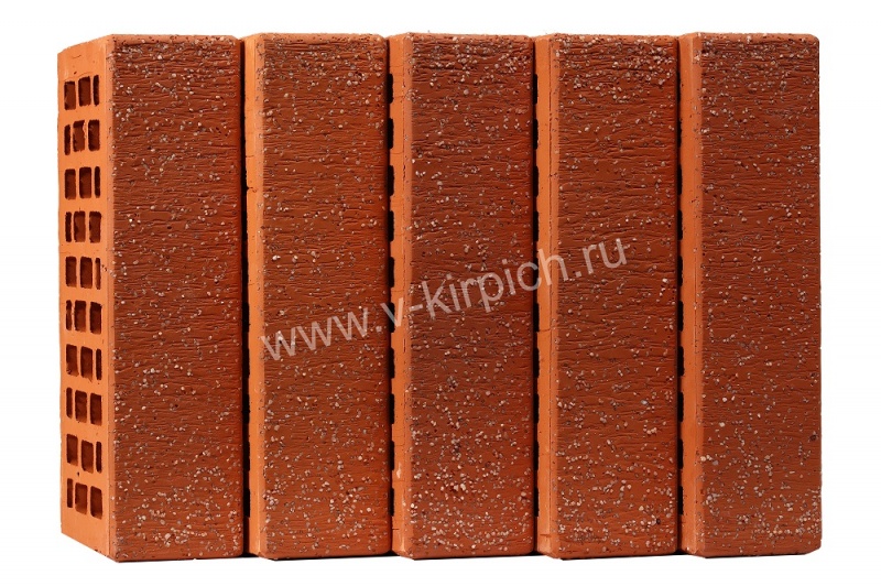 Кирпич керамический лицевой "Красный Кварц" Воротынский КЗ 1НФ