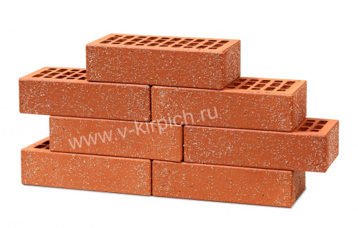Кирпич керамический лицевой "Красный Кварц" Воротынский КЗ 1НФ